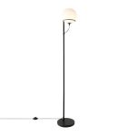 Nordlux Wilson Lampada da terra Vetro e Metallo Nero | Adatto per G9
