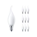Confezione Multipack 10x Philips Corepro LED Candela E14 Piegato-tip Ghiaccio 2.2W 250lm - 827 Bianco Molto Caldo - Sostitutiva 25W