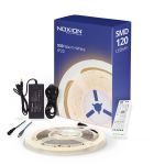 Noxion Strisce LED Naga 5 Metro Set completo - Smart Wifi - 24V - 120LEDs/m - 9.6W/m - 930 Luce Calda -  | 8mm - IP20 - Miglior Resa Cromatica - SMD2835
