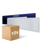 Confezione Multipack 10x Noxion Pannello A LED Ecowhite V4.0 28W 3360lm - 830-840-865 CCT | 120x30cm - UGR <19