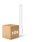 Confezione Multipack 10x Ledvance Dulux-L LED 12W - 840 Bianco Freddo | 4-Pin - Sostitutiva 24W