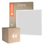 Confezione Multipack 4x Ledvance Pannello a LED Compatto Aluminium Bianca 33W 3630lm - 830 Luce Calda | 60x60cm