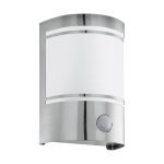 Eglo Luce Da Parete Cerno Acciaio Inossidabile | IP44 - Adatto per 1x E27 - Sensore Di Movimento