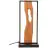 Brilliant Lampada Da Tavolo Chaumont Aluminium Metallo Legna Nero 8W 940lm - 830 Luce Calda - 