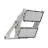 Ledvance Proiettore LED Max Radial 25 Aluminium Grigio 900W 153000lm 25D - 830 Luce Calda -  | IP66 - Simmetrico