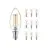 Confezione Multipack 10x Philips MASTER Value LED Candela E14 Filamento Chiara 3.4W 470lm - 927 | Miglior resa cromatica - Dimmerabile – Sostitutiva 40W