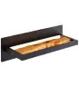 Brilliant Chaumont Luce Da Parete Aluminium Metallo Legna Nero 8W 930lm - 830 Luce Calda - 