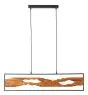 Brilliant Chaumont Luce Pendente Aluminium Metallo Legna Nero 18W 2300lm - 830 Luce Calda - 
