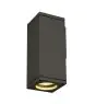 SLV Theo Luce Da Parete Aluminium Grigio Piazza | Esterni - IP44 - Adatto per 1x GU10 