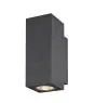 SLV Enola Up/Down Luce Da Parete Aluminium Grigio Piazza 7.8W 700lm - 940 Bianco Freddo | Esterni - IP65 - Miglior Resa Cromatica - Dimmerabile 