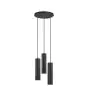 Nordlux Luce Pendente Tilo Metallo Nero | IP20 - Adatto per 3x GU10