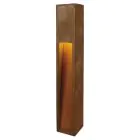 SLV Slot 80 Lampada da terra Acciaio Arrugginito | Esterni - IP44 - Adatto per 1x E27 
