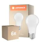 Confezione Multipack 6x Ledvance Classic LED E27 Pera Ghiaccio 8.8W 806lm - 827 Bianco Molto Caldo | Dimmerabile - Sostitua 60W