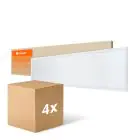Confezione Multipack 4x Ledvance Pannello a LED Compatto Aluminium Bianca 33W 3630lm - 840 Bianco Freddo | 120x30cm