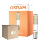 Confezione Multipack 4x Osram Special T Slim LED B15d Chiara 8W 1055lm - 827 Bianco Molto Caldo | Dimmerabile - Sostitutiva 75W