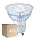 Confezione Multipack 10x Philips Corepro LED Faretti GU10 PAR16 6.7W 670lm 60D - 830 Luce Calda | Sostitutiva 90W