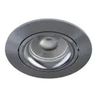 Noxion Incasso Faretti Vision MR16 Inclinabile Lucido Grigio | 82mm - Ritaglio 69mm - IP20 - Incl. GU10 Attacco