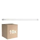 Confezione Multipack 10x Sylvania ToLEDo Superia Tubo LED T8 (EM/Mains) Ultra Efficiency 16.8W 3100lm - 840 Bianco Freddo | 120cm - Sostitutiva 36W