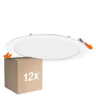 Confezione Multipack 12x Osram Downlight LED Recess Slim Bianca 22W 2000lm 110D - 830 Luce Calda -  | Ritaglio 200mm - IP20