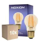 Confezione Multipack 10x Noxion Lucent Lustre LED E27 Filamento Ambra 4.5W 400lm - 822 Bianco Molto Caldo | Dimmerabile - Sostitutiva 35W