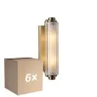 Confezione Multipack 6x Nordlux Nimal Luce Da Parete Ottone | Adatto per 2x E14