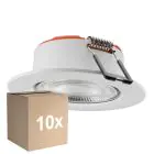Confezione Multipack 10x Ledvance Faretti Combo Fire Rated FIX Bianca 5W 560lm 60D - 840 Bianco Freddo | Ritaglio 70 - IP65 - Dimmerabile